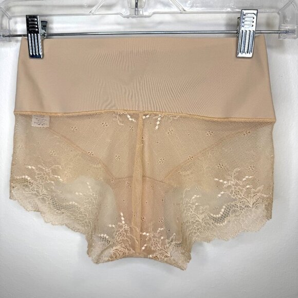 SPANX NWT Women’s Size Medium Soft Nude Undie-tectable® Lace Hi-Hipster Panty - Picture 8 of 8